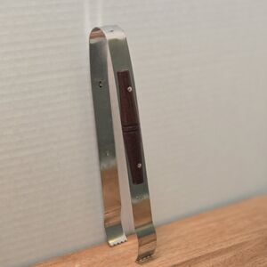 Stainless Steel and Wood‎ Kitchen Tongs
